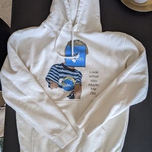 Jack Leopards white hoodie size small